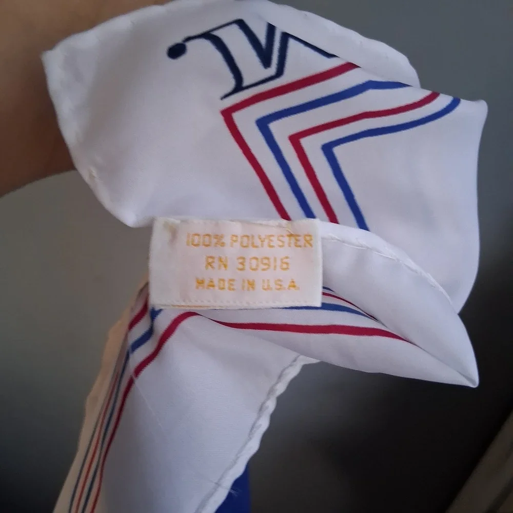 Vintage Pan Am Female Airport Employee Neck Scarf Aviation Memorabilia